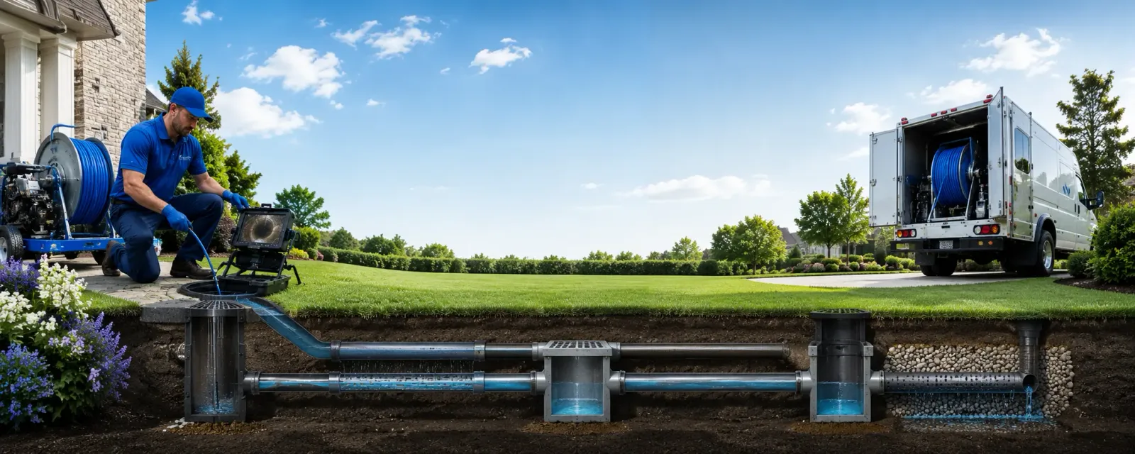 Outdoor drain cleaning information for Wellsburg, IA